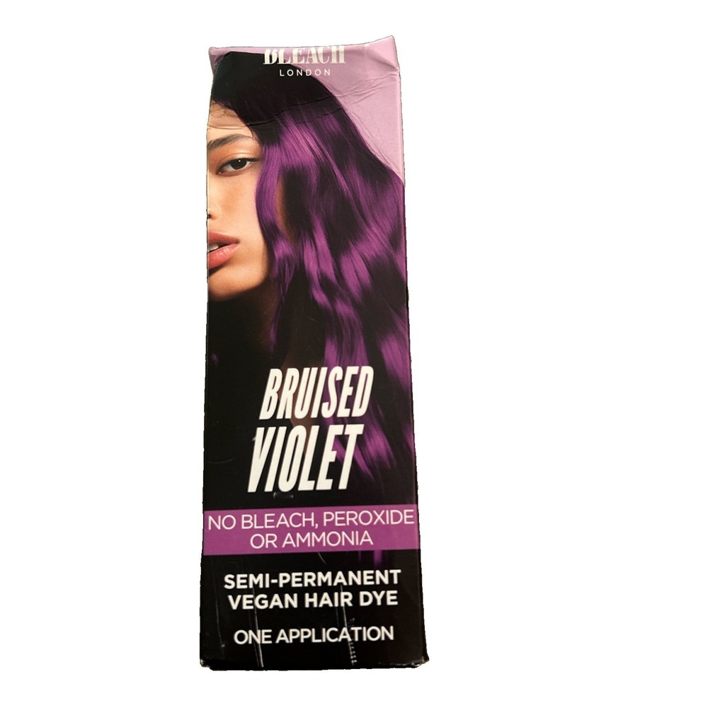 Bleach London Bruised Violet Semi Permanent Vegan Hair Dye Blondes Burnette